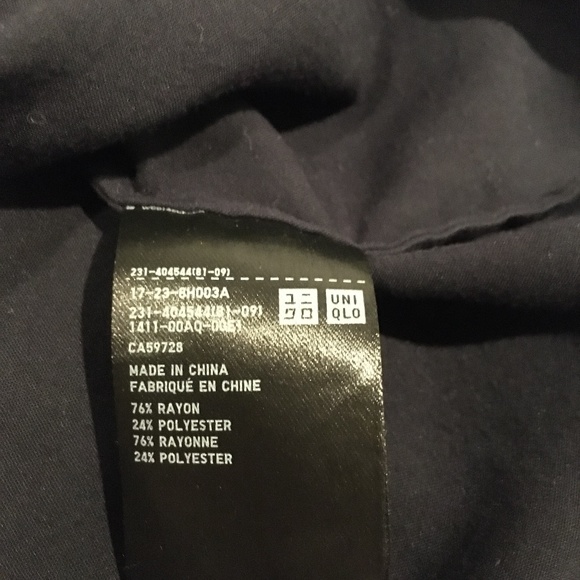 Navy blue Uniqlo blouse XS. MOVING SALE - LAST CHANCE - Picture 9 of 12